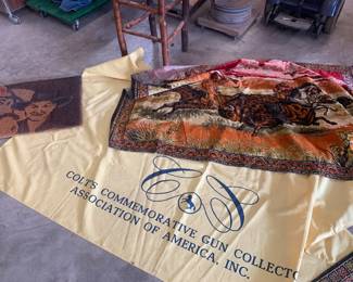 rug/ colt ad and buffalo tapestry