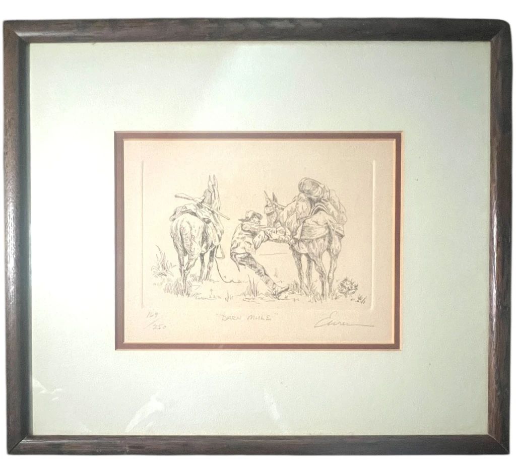 1976 Dean Everson Signed Etching wCOA 