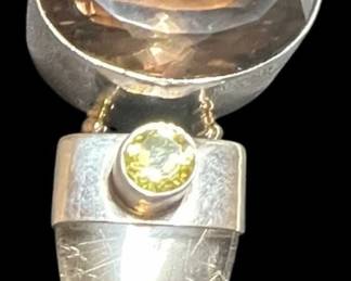 MASSIVE Artisan 925 Sterling PendantBrooch 