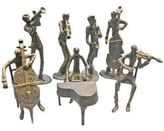 7PC Modernist Jazz Band Sculpture Set 