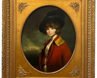 MCM Oil on Canvas Portrait 