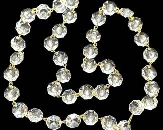 Vintage Crystal Octagon Prism Chain 