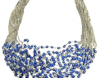 Bohemian Czech Glass Staement Necklace 