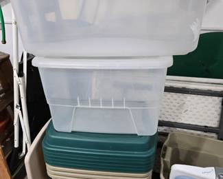 Plastic storage tubs