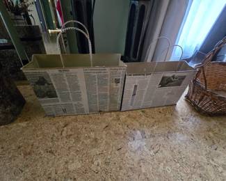 Metal decorative storage