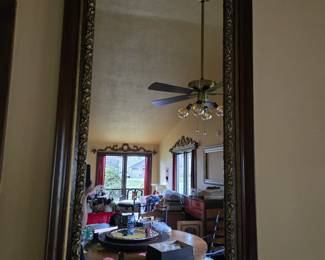 Large framed mirror