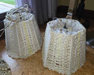 Vintage soft side hanging lamps