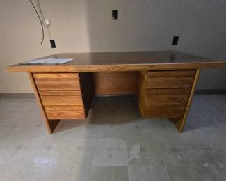 Large wood desk - FREE!!!