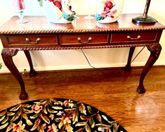 Chippendale style hall table