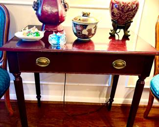 Vintage Bombay Company table with drawer