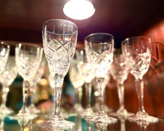 Waterford wine stems