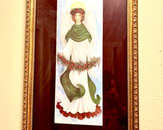 Pair of angel prints