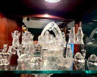 Stunning Waterford crystal nativity set