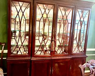 Magnificent Bernhardt lighted china cabinet
