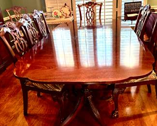 Duncan Phyfe style table by Kindel