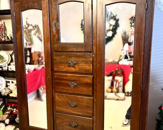 Vintage mirrored wardrobe