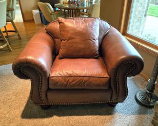 Thomasville Leather Club Chair