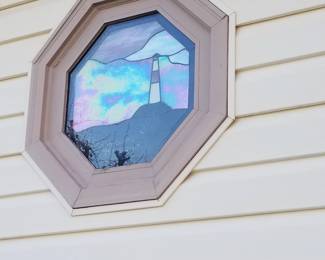 Stained glass window - exterior view