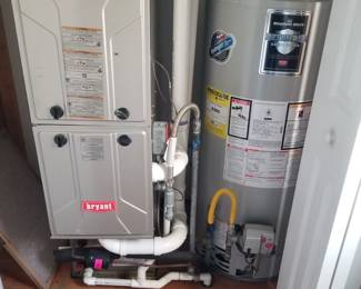 Bryant HVAC; Bradford-White hot water heater