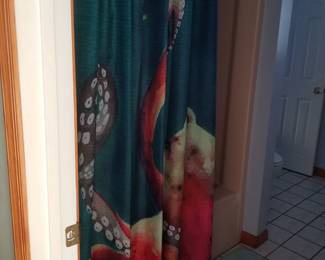 Tropical shower curtain