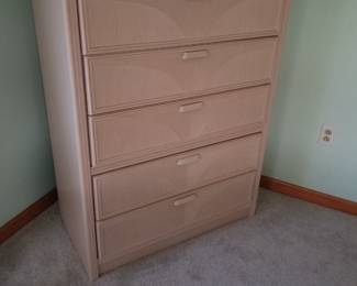 Queen bedroom suite: tall dresser