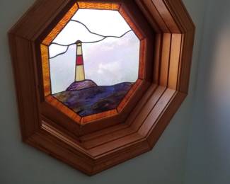 Stained glass window - interior view