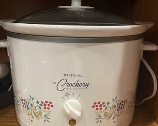 West Bend Crockery slow cooker vtg