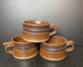 Pottery soup crocks 