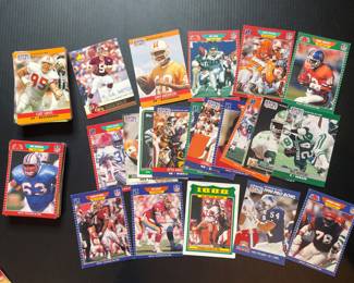Vintage NFL trading cards 