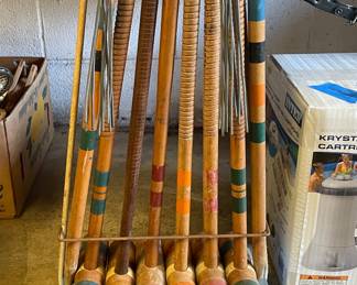 Vintage croquet set 