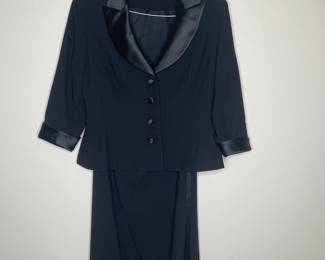 Kay Unger tuxedo style suit