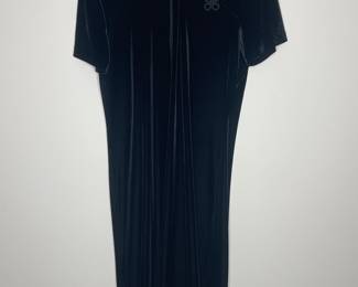 Black velvet dress