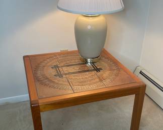 Nordisk Andels-Eksport Danish teak with tile top side table