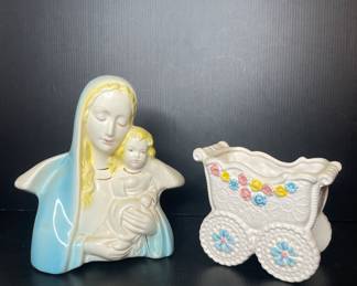 Vintage ceramic planters 