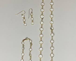 Swarovski vintage necklace, matching bracelet & earrings 