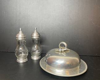 Pewter serving pieces