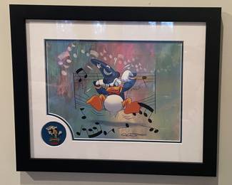 Disney Mickey's Philharmagic Donald Duck Print With Pin & COA 