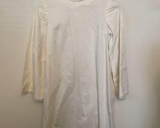 Lace trim mod shift dress vtg 