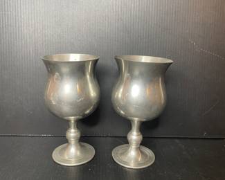 Pewter goblets 