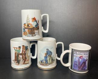 Norman Rockwell collectible mugs