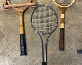 Vintage tennis racquets 