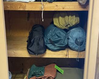 Tents, air mattresses, & sleeping bags 