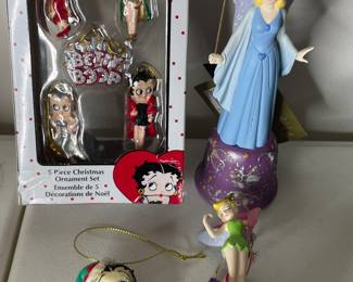 Betty Boop & Disney ornaments 