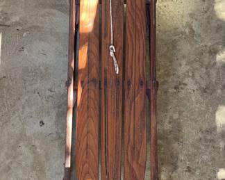 Antique wood sled