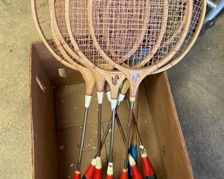 Vintage badminton racquets 