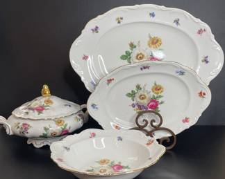 Mitterteich china dinnerware in Meissen Floral pattern