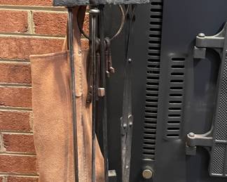Iron fireplace tools