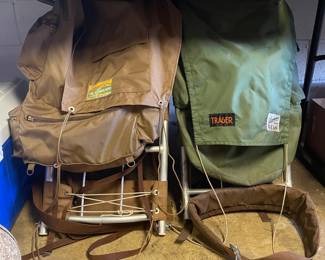 The Kilimanjaro & Traeger metal frame backpacks vtg 