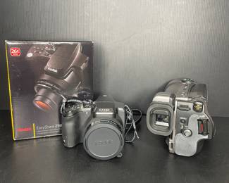 Kodak Easy Share camera & Canon vtg camcorder 