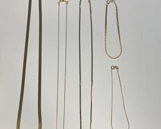 14k gold necklaces & bracelets 